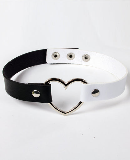 2 TONE HEART COLLAR.