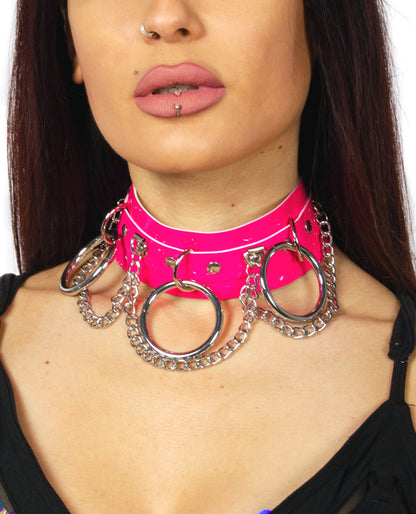 3 CHAIN RING COLLAR.