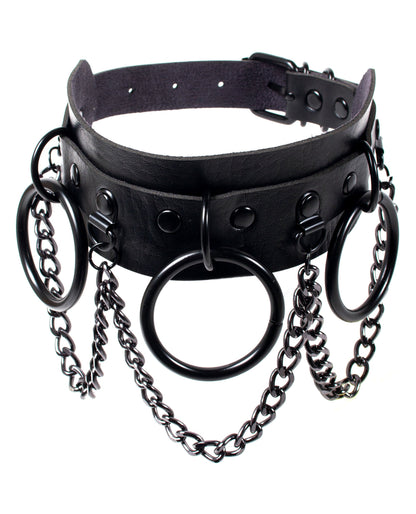 3 CHAIN RING COLLAR.