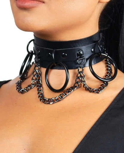 3 CHAIN RING COLLAR.