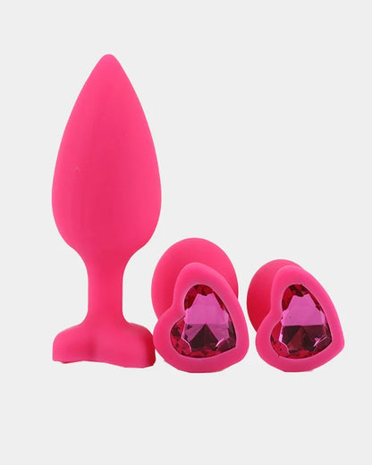 SILICONE HEART BUTT PLUG