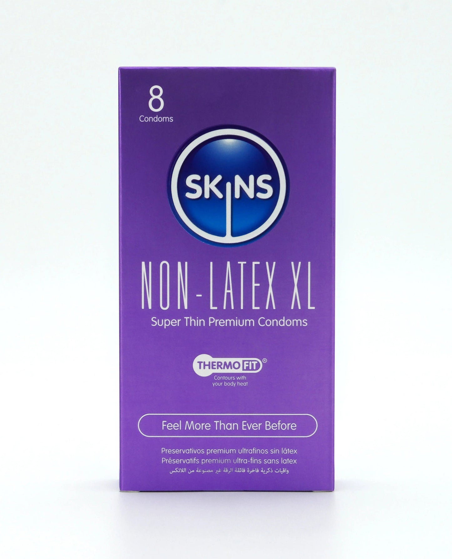 SKINS CONDOMS NON LATEX XL 8 PACK