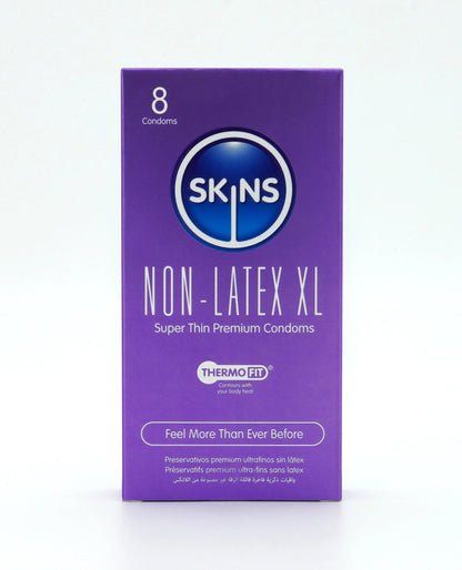 SKINS CONDOMS NON LATEX XL 8 PACK