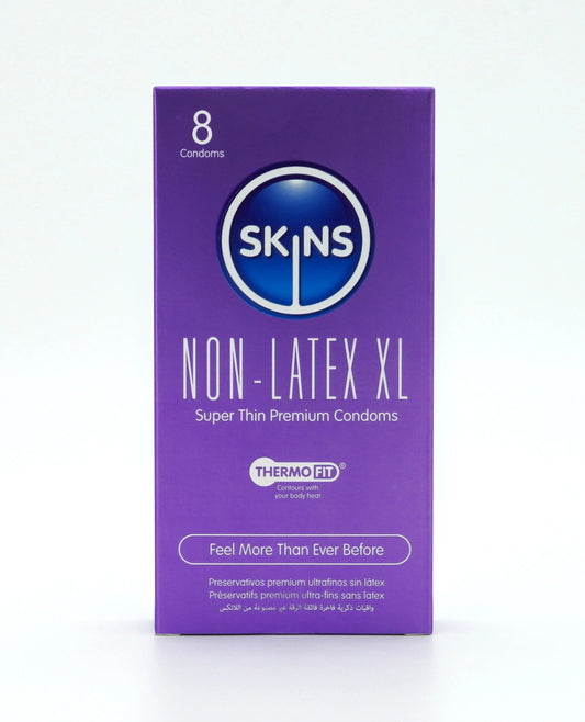 SKINS CONDOMS NON LATEX XL 8 PACK