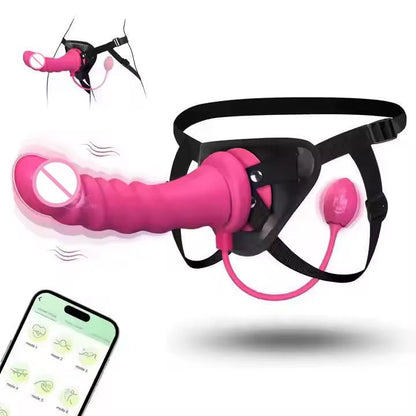 CURVY DILDO STRAP ON