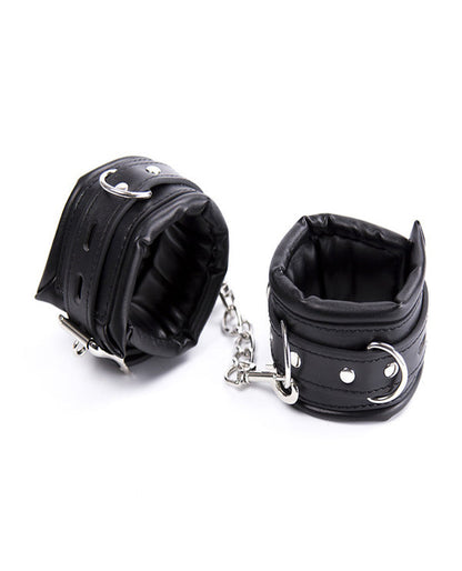LEATHER WRIST CUFFS.