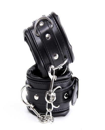 LEATHER WRIST CUFFS.