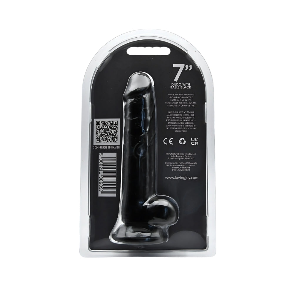 LOVING JOY 7 INCH DILDO WITH BALLS