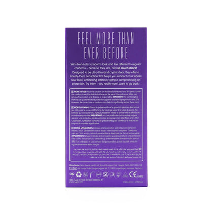 SKINS CONDOMS NON LATEX XL 8 PACK