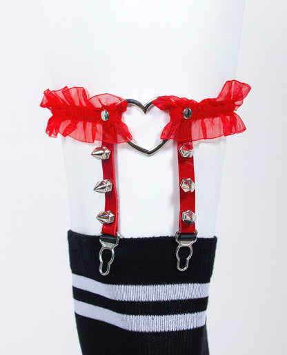 SPIKES N FRILLS SUSPENDER.
