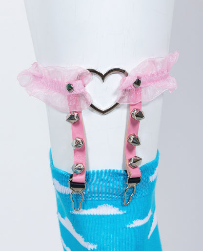 SPIKES N FRILLS SUSPENDER.