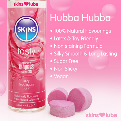 SKINS BUBBLEGUM WATER BASED LUBRICANT 130ml