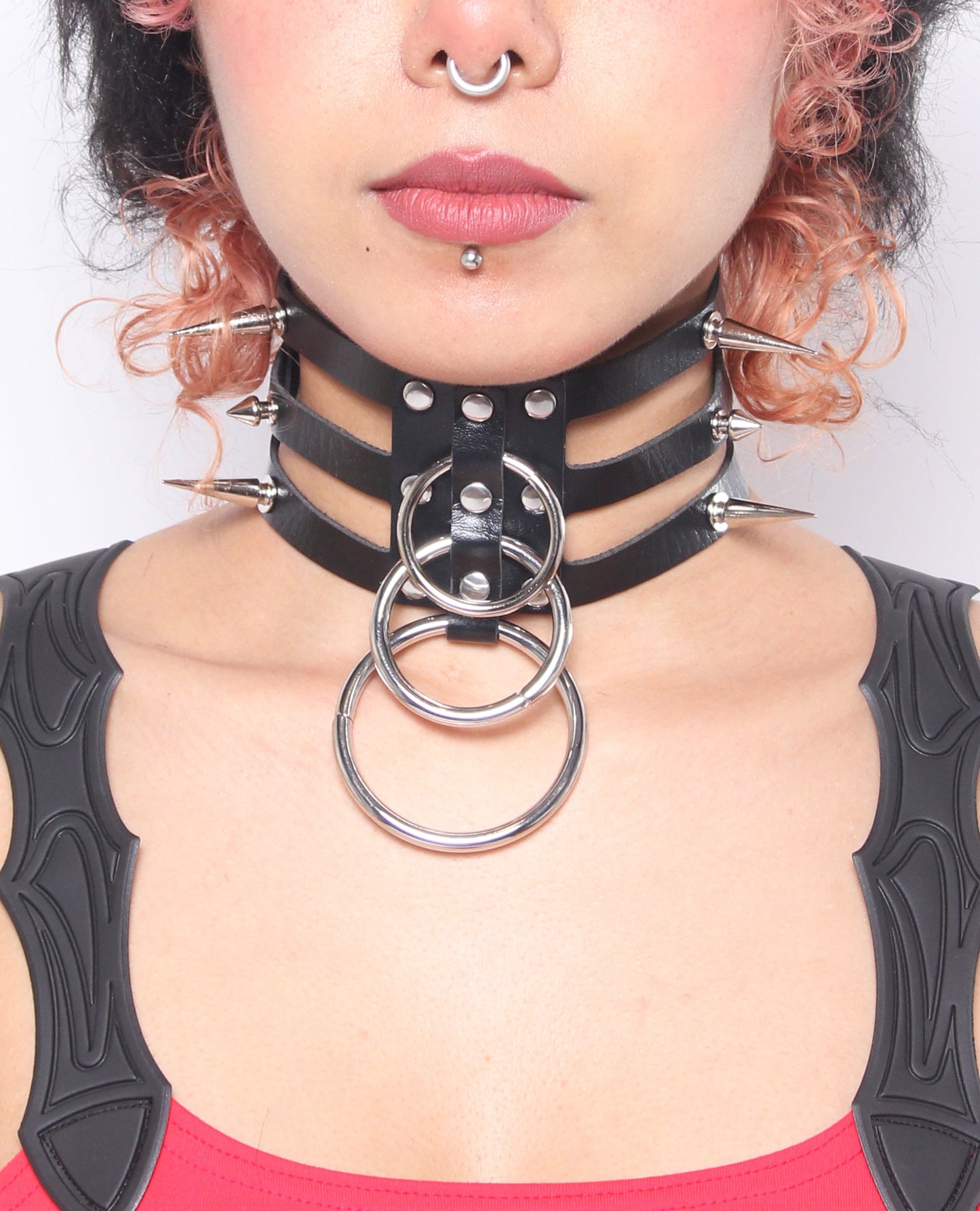 CAGE SPIKED COLLAR