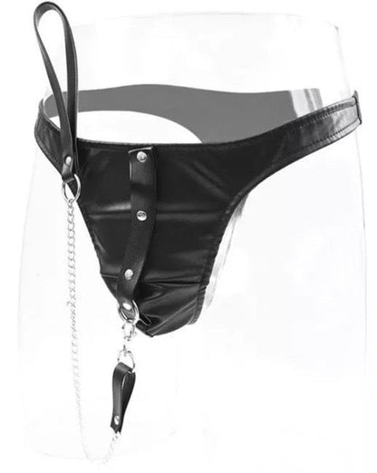 XXX BONDAGE BRIEFS & LEASH