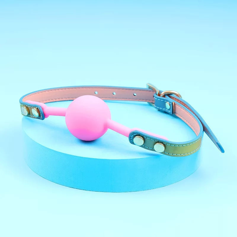 RAINBOW REFLECTIVE BALL GAG