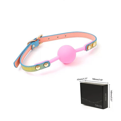 RAINBOW REFLECTIVE BALL GAG