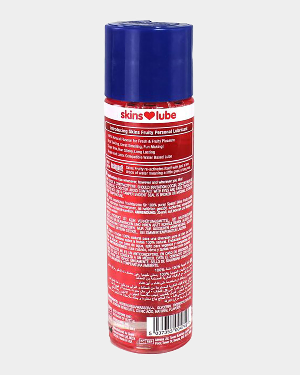 SKINS STRAWBERRY WATER BASED LUBRICANT 130ml