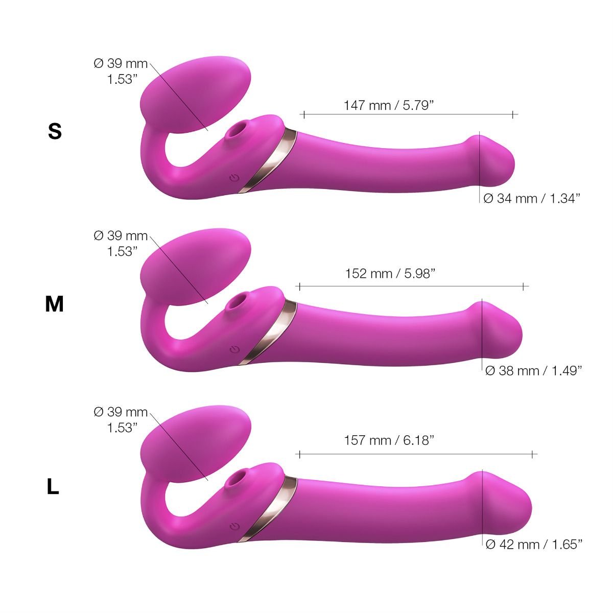 STRAP-ON-ME - MULTI ORGASM BENDABLE STRAP-ON